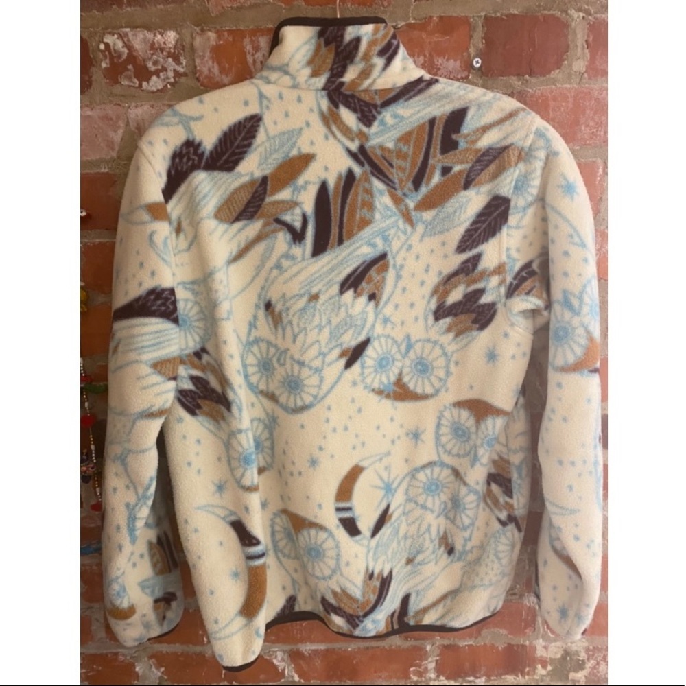 Harvest Moon Owl Patagonia Women Synchilla Snap-T Fleece Pullover